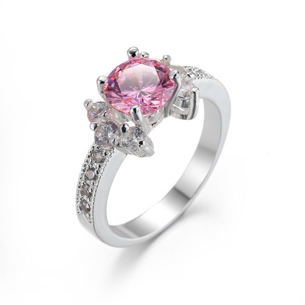 ring jewelry creative fashion women's zircon hand wedding, Slivery;golden