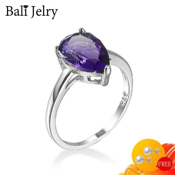 balijelry trendy ring 925 silver jewelry for women water drop shape amethyst gemstone finger rings wedding engagement accessory cluster, Golden;silver
balijelry trendy ring 925 silver jewelry for women water drop shape amethyst gemstone finger rings wedding engagement accessory cluster, Golden;silver