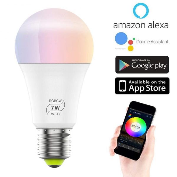 smart home control wifi light bulb app remote led for alexa google 6.5w 4.5w 7w lampada inteligente
smart home control wifi light bulb app remote led for alexa google 6.5w 4.5w 7w lampada inteligente