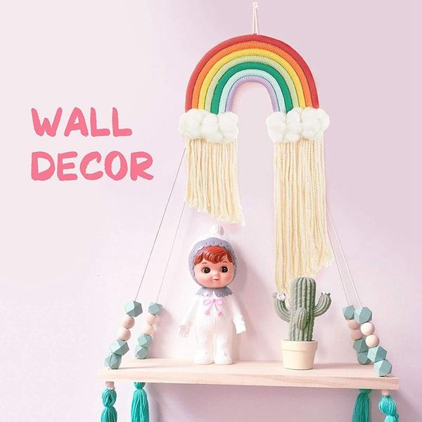 tapestries colorful rainbow wall hanging handmade rope woven tassel art for nursery kids room suitable festival ornaments
tapestries colorful rainbow wall hanging handmade rope woven tassel art for nursery kids room suitable festival ornaments