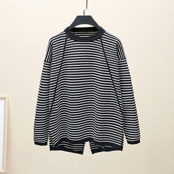 women's sweaters 2021 autumn winter long sleeve striped pullover women sweater knitted o-neck korean pull femme jumper female white, White;black
women's sweaters 2021 autumn winter long sleeve striped pullover women sweater knitted o-neck korean pull femme jumper female white, White;black