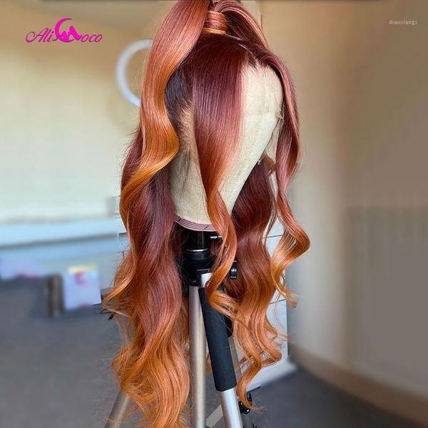 ali coco ombre loose wave highlights colored human hair wigs pre plucked remy lace front big for black women1, Black;brown
ali coco ombre loose wave highlights colored human hair wigs pre plucked remy lace front big for black women1, Black;brown