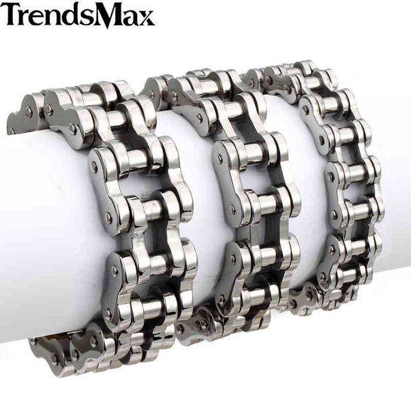 trendsmax for 316l stainless steel black biker bicycle link bracelet hiphop men jewelry 14/19/23mm hbm10, Golden;silver
trendsmax for 316l stainless steel black biker bicycle link bracelet hiphop men jewelry 14/19/23mm hbm10, Golden;silver