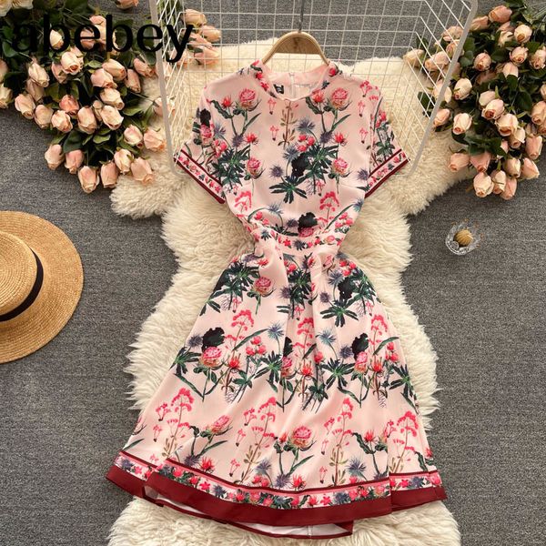 women court wind print dress retro short sleeve o neck a-line es spring fashion streetwear blue 210512, Black;gray
women court wind print dress retro short sleeve o neck a-line es spring fashion streetwear blue 210512, Black;gray