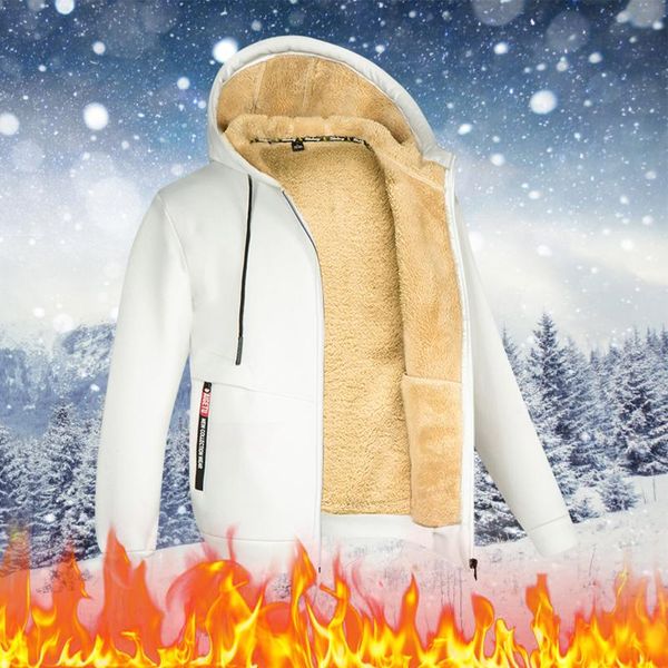 men's jackets 2021 winter plush jacket hooded coat autumn warm casual solid long sleeve zipper pocket fleece outerwear #40, Black;brown
men's jackets 2021 winter plush jacket hooded coat autumn warm casual solid long sleeve zipper pocket fleece outerwear #40, Black;brown