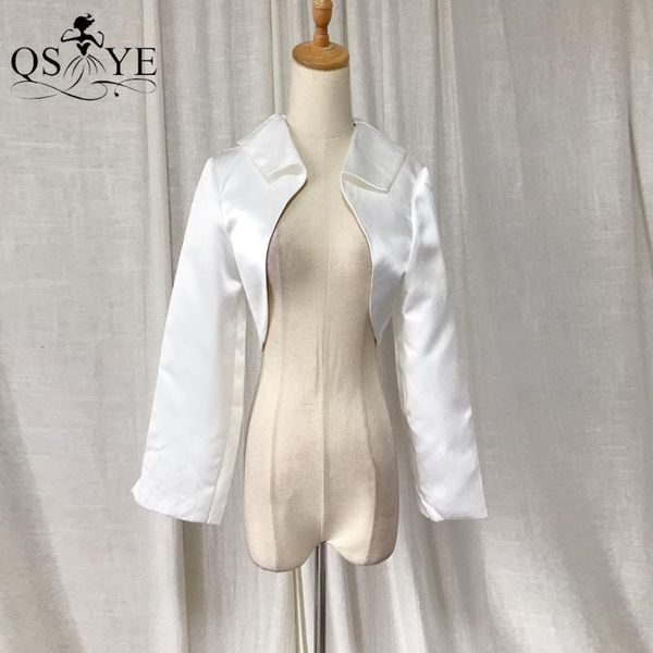 wraps & jackets in stock full long sleeve wedding jacket satin bride bolero for bridal party coat various, White
wraps & jackets in stock full long sleeve wedding jacket satin bride bolero for bridal party coat various, White