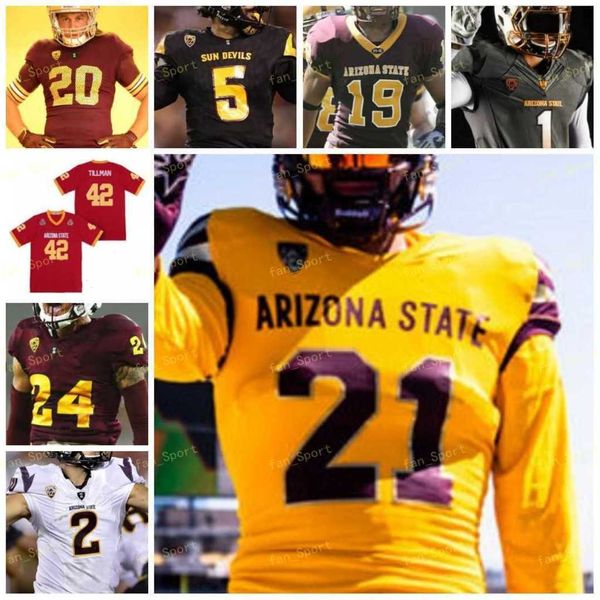 arizona state asu ncaa college football jersey 42 pat tillman 5 jayden daniels 1 deamonte trayanum 3 rachaad white 16 trenton bourguet, Black
arizona state asu ncaa college football jersey 42 pat tillman 5 jayden daniels 1 deamonte trayanum 3 rachaad white 16 trenton bourguet, Black