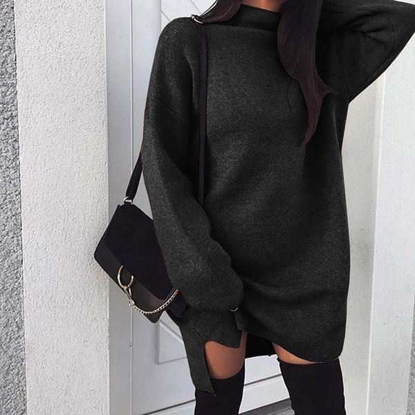 casual dresses s-4xl oversized midi dress for women autumn solid color turtleneck loose pullover long sleeve sukienka, Black;gray
casual dresses s-4xl oversized midi dress for women autumn solid color turtleneck loose pullover long sleeve sukienka, Black;gray