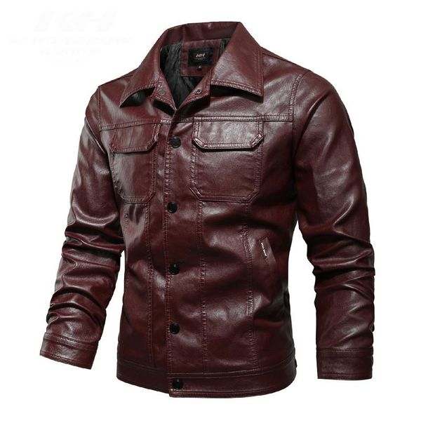 men's fur & faux kimsere 2021 leather jacket motorcycle casual pu coats men zipper solid fashion jackets slim fit outerwear clothing, Black
men's fur & faux kimsere 2021 leather jacket motorcycle casual pu coats men zipper solid fashion jackets slim fit outerwear clothing, Black