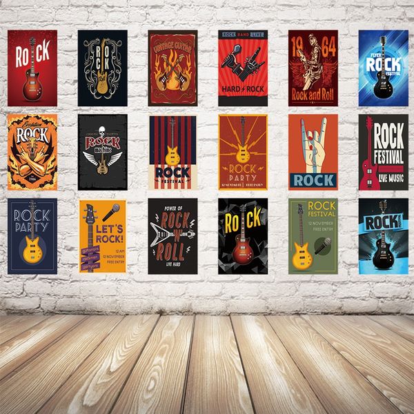 rock party guitar music roll metal sign tin poster home decor bar wall art painting 20*30 cm size dy35
rock party guitar music roll metal sign tin poster home decor bar wall art painting 20*30 cm size dy35