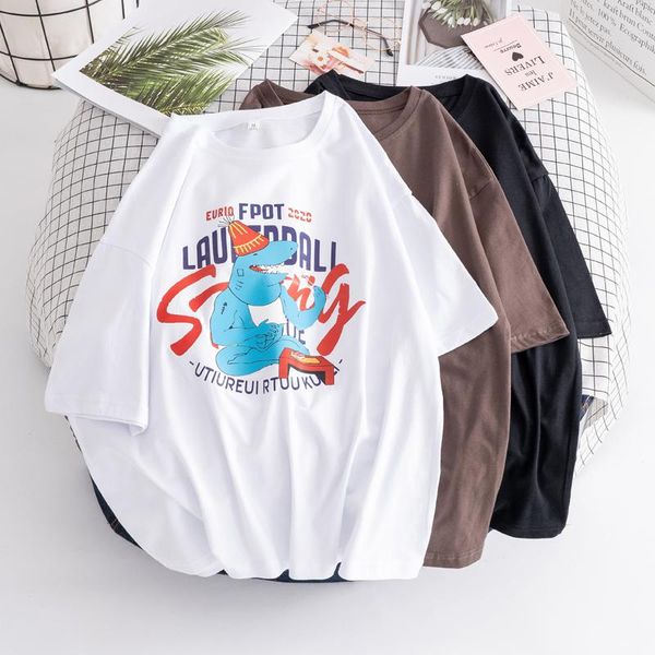 women's t-shirt funny pattern cartoon letter printing korean style harajuku high street casual all-match fashion streetwear crop clothe, White
women's t-shirt funny pattern cartoon letter printing korean style harajuku high street casual all-match fashion streetwear crop clothe, White