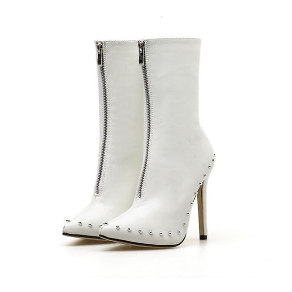 boots pattern europe and america women's 12cm rivets high-heeled shoes nightclub comfort fashion show bottes hiverusa 4-11 mbdg, Black
boots pattern europe and america women's 12cm rivets high-heeled shoes nightclub comfort fashion show bottes hiverusa 4-11 mbdg, Black