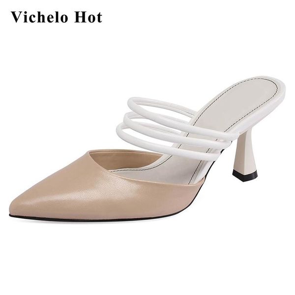 dress shoes vichelo full grain leather pointed toe stiletto high heels slip on mules handmade young lady streetwear sandals women l27, Black
dress shoes vichelo full grain leather pointed toe stiletto high heels slip on mules handmade young lady streetwear sandals women l27, Black