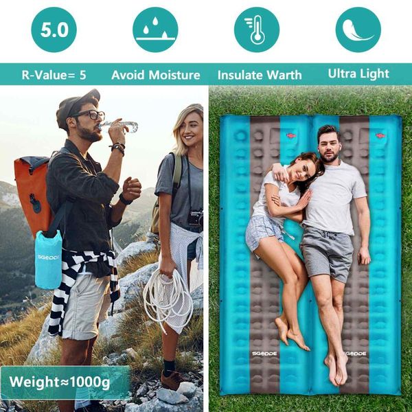 outdoor pads sleeping pad inflatable mattress for camping hiking picnic trekking 80d waterproof nylon ergonomic design max load 150kg
outdoor pads sleeping pad inflatable mattress for camping hiking picnic trekking 80d waterproof nylon ergonomic design max load 150kg