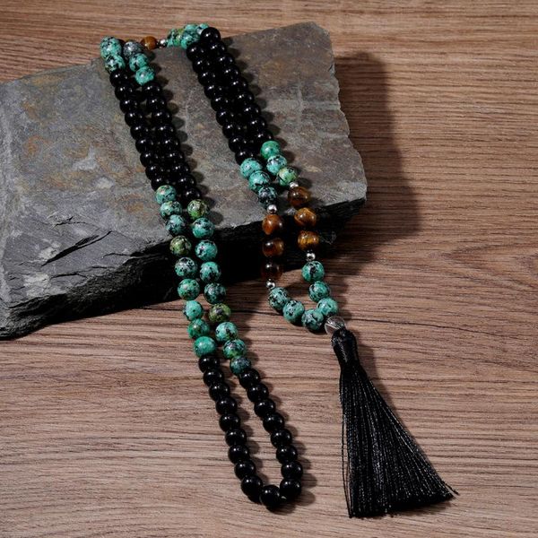 natural mala stone long necklace for women men handmade buddhism ethnic tassel necklaces pendants pendant, Silver
natural mala stone long necklace for women men handmade buddhism ethnic tassel necklaces pendants pendant, Silver
