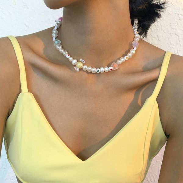 chains 2021 tenperament imitation pearl candy small acrylic love heart pattern necklace for women girls handmade jewelry accessories, Silver
chains 2021 tenperament imitation pearl candy small acrylic love heart pattern necklace for women girls handmade jewelry accessories, Silver