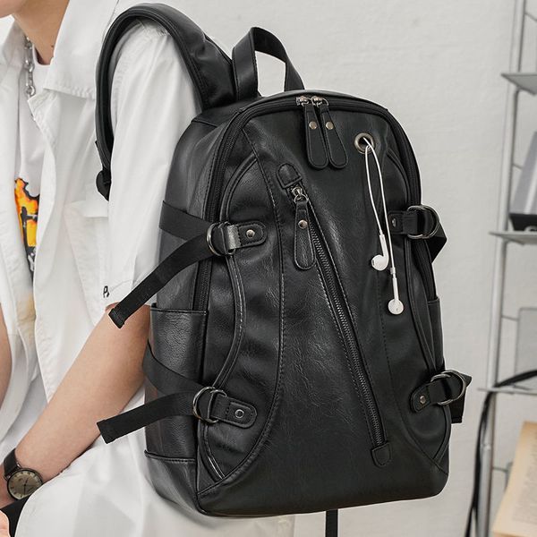 large capacity mens backpack leather bag mens travel backpack new trendy korean mens bag schoolbag cycling bag
large capacity mens backpack leather bag mens travel backpack new trendy korean mens bag schoolbag cycling bag