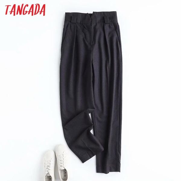 women's pants & capris tangada fashion women thick dark gray waist suit trousers buttons office lady pantalon 4c15, Black;white
women's pants & capris tangada fashion women thick dark gray waist suit trousers buttons office lady pantalon 4c15, Black;white