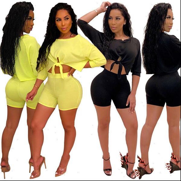 2pcs women womens tracksuits sports suit lace up neon crop short pants tracksuit fashion summer outfit ladies casual 2, Gray
2pcs women womens tracksuits sports suit lace up neon crop short pants tracksuit fashion summer outfit ladies casual 2, Gray
