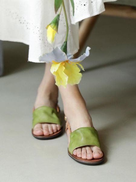 dress shoes women sandals green leather summer for handmade genuine flat heels brand 2021 soft retro, Black
dress shoes women sandals green leather summer for handmade genuine flat heels brand 2021 soft retro, Black