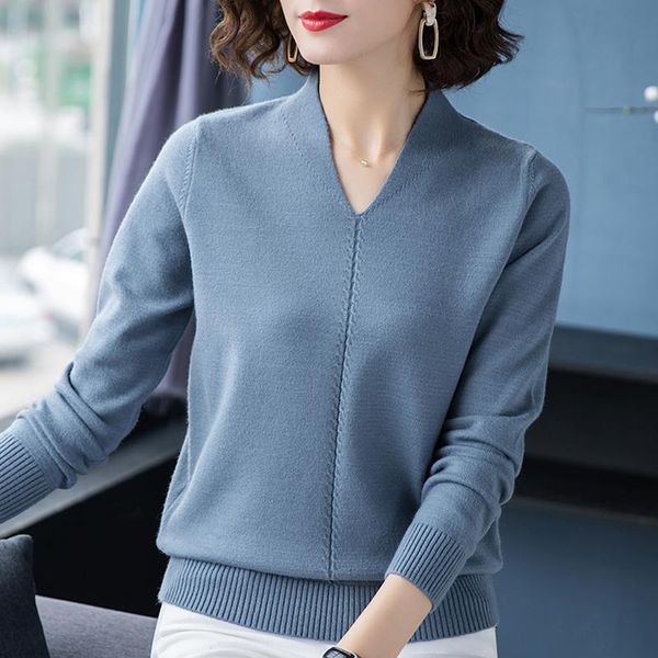 women's sweaters soft pullover sweater comfortable female 2021 v-neck women casual ladies winter korean knitted jumper femme, White;black
women's sweaters soft pullover sweater comfortable female 2021 v-neck women casual ladies winter korean knitted jumper femme, White;black