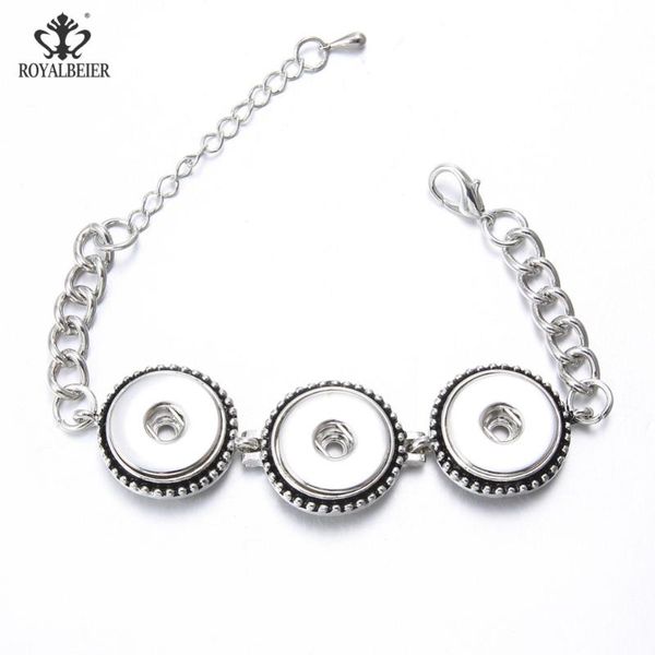 charm bracelets royalbeier bohemian vintage flower love metal 18mm three snap button chain bracelet jewelry for women wholesale sz0535, Golden;silver
charm bracelets royalbeier bohemian vintage flower love metal 18mm three snap button chain bracelet jewelry for women wholesale sz0535, Golden;silver