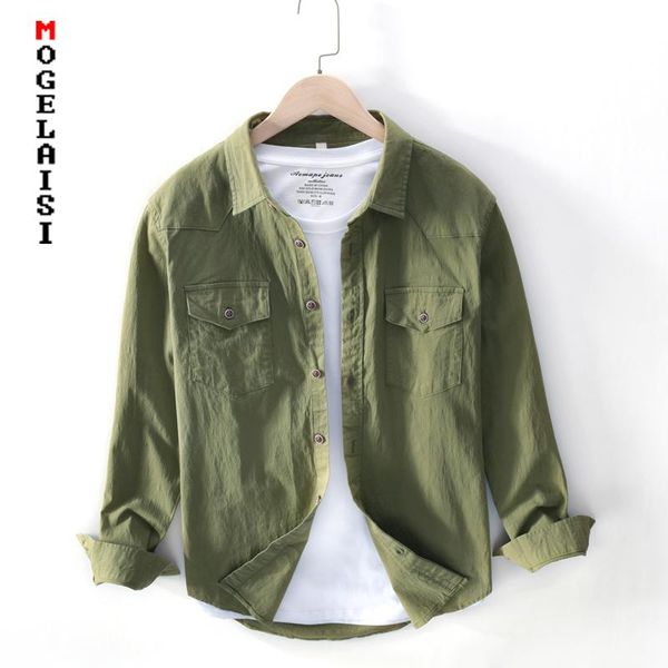 men's casual shirts spring shirt men cotton green breathable long sleeve double pocket man clothing 702, White;black
men's casual shirts spring shirt men cotton green breathable long sleeve double pocket man clothing 702, White;black