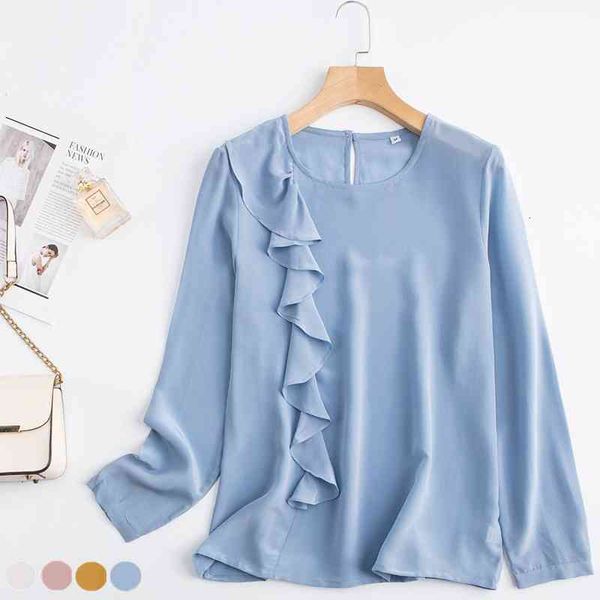 coat women's 100% mulberry crepe silk ruffles shirt blouse crew neck office work l xl jn559, Tan;black
coat women's 100% mulberry crepe silk ruffles shirt blouse crew neck office work l xl jn559, Tan;black