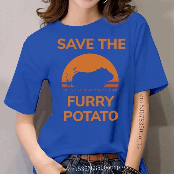 women's t-shirt women save the furry potato t shirt guinea pig wheek retro gift tshirt, White
women's t-shirt women save the furry potato t shirt guinea pig wheek retro gift tshirt, White