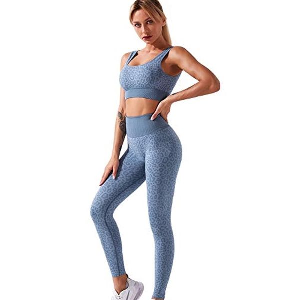 new seamless moisture absorption and sweat wicking yoga leopard print suit sports bra fitness high waist pants, Black;white
new seamless moisture absorption and sweat wicking yoga leopard print suit sports bra fitness high waist pants, Black;white