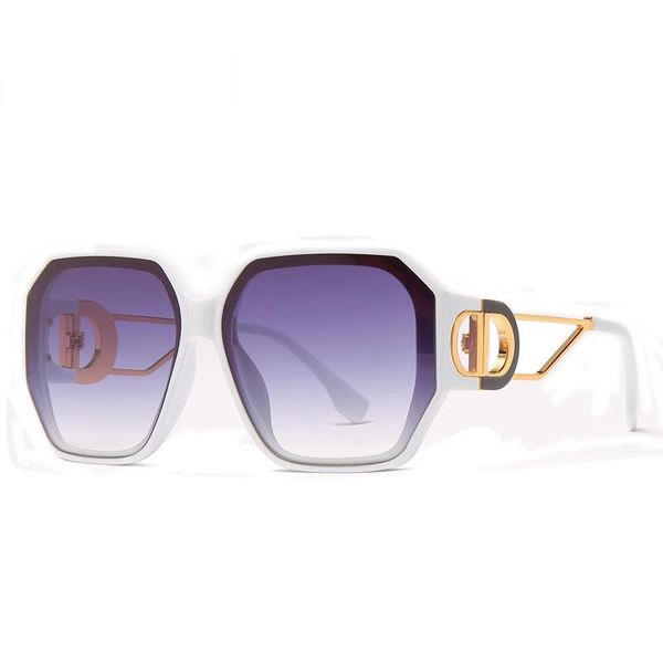 sunglasses 21048 large frame square european and american fashion gradient men's women's uv400, White;black
sunglasses 21048 large frame square european and american fashion gradient men's women's uv400, White;black