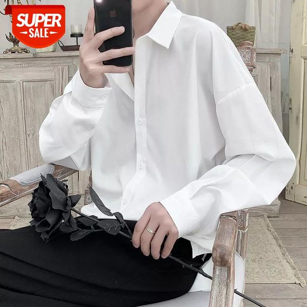 2021 men's fashion long sleeve shirt solid color lapel collar clothes camisa masculina casual nice shirts plus size -3xl #ot22, White;black
2021 men's fashion long sleeve shirt solid color lapel collar clothes camisa masculina casual nice shirts plus size -3xl #ot22, White;black
