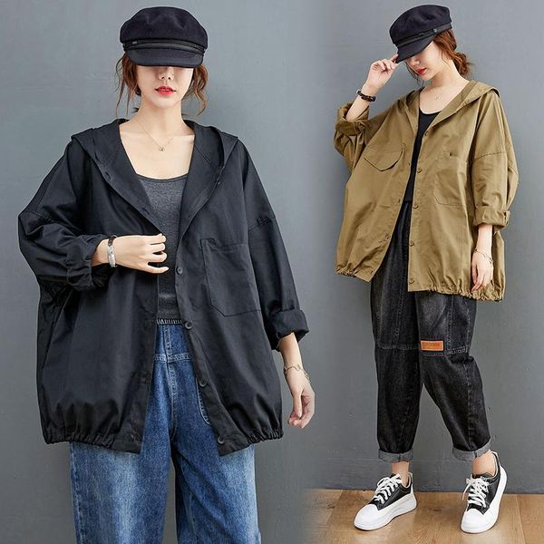 women's jackets big size 4xl spring autumn women fashion solid hooded outwear ladies female plus large long sleeve loose cardigans jack, Black;brown
women's jackets big size 4xl spring autumn women fashion solid hooded outwear ladies female plus large long sleeve loose cardigans jack, Black;brown