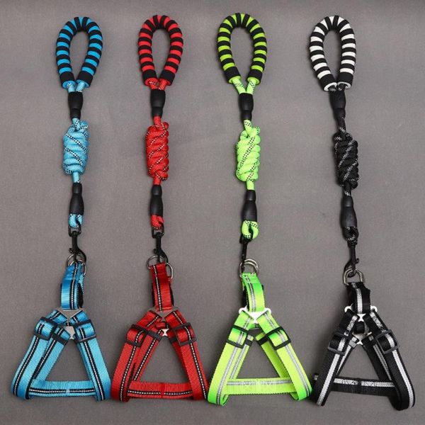 pull dog harness with lead leash set adjustable nylon reflective for dogs leashes walking training vest pet collars &
pull dog harness with lead leash set adjustable nylon reflective for dogs leashes walking training vest pet collars &