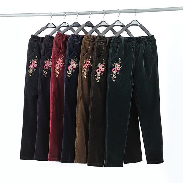 women's & capris autumn/winter corduroy women high-waist casual pants ladies plus size elastic waist straight-leg mom trousers rlc0, Black;white
women's & capris autumn/winter corduroy women high-waist casual pants ladies plus size elastic waist straight-leg mom trousers rlc0, Black;white