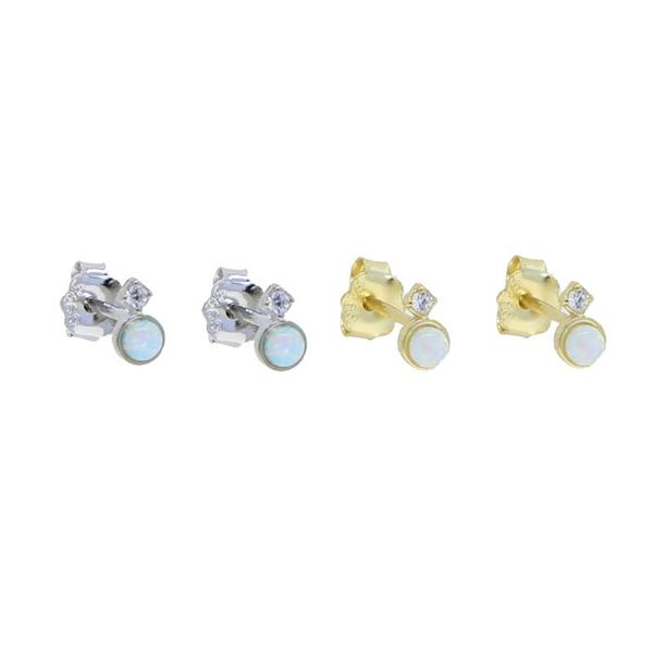 stud 100% 925 sterling silver mini small 5mm cz white fire opal earring minimal delicate dainty multi piercing jewelry, Golden;silver
stud 100% 925 sterling silver mini small 5mm cz white fire opal earring minimal delicate dainty multi piercing jewelry, Golden;silver