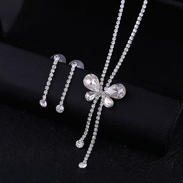earrings & necklace special offer classic women rhinestone crystal jewelry set bridal wedding butterfly diamante, Silver
earrings & necklace special offer classic women rhinestone crystal jewelry set bridal wedding butterfly diamante, Silver