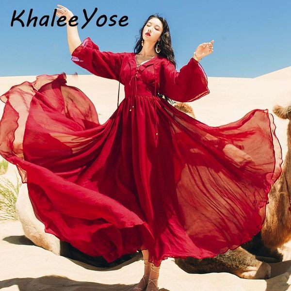 casual dresses khalee yose vintage red maxi dress chiffon boho gypsy long women lace tie up v-neck flare sleeve holiday autumn, Black;gray
casual dresses khalee yose vintage red maxi dress chiffon boho gypsy long women lace tie up v-neck flare sleeve holiday autumn, Black;gray