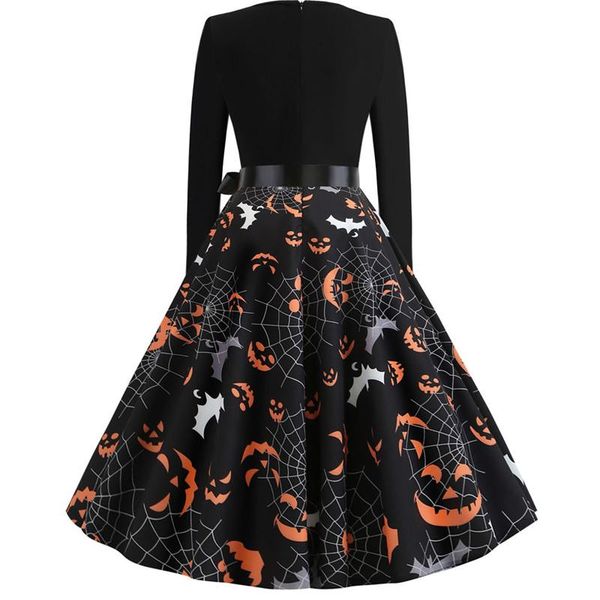 casual dresses fancy pumpkin halloween womens dress long sleeve mid length princess ladies costume festival party vintage 50s 60s robe, Black;gray
casual dresses fancy pumpkin halloween womens dress long sleeve mid length princess ladies costume festival party vintage 50s 60s robe, Black;gray