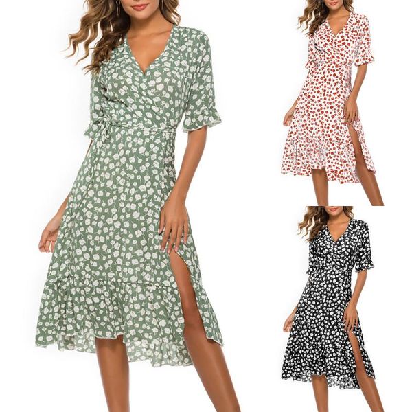 women's swimwear 2021 summer floral print dress v-neck boho beach casual short sleeve chiffon printed ruffle frenulum, White;black
women's swimwear 2021 summer floral print dress v-neck boho beach casual short sleeve chiffon printed ruffle frenulum, White;black