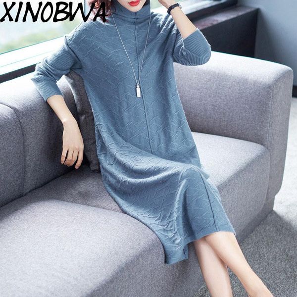 casual dresses american women winter and autumn high street fashion turtleneck loose knitted wool sweater dress female oversize omighty, Black;gray
casual dresses american women winter and autumn high street fashion turtleneck loose knitted wool sweater dress female oversize omighty, Black;gray