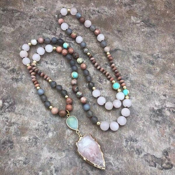 fashion handmade bohemia natural stone bead necklace for women arrow pendant famale jewelry wholesale bt-3 necklaces, Silver
fashion handmade bohemia natural stone bead necklace for women arrow pendant famale jewelry wholesale bt-3 necklaces, Silver
