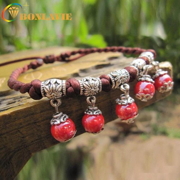 anklets bonlavie handmade braided tassel anklet chinese year ethic ceramic balls foot chain vintage women's leg bracelet, Red;blue
anklets bonlavie handmade braided tassel anklet chinese year ethic ceramic balls foot chain vintage women's leg bracelet, Red;blue