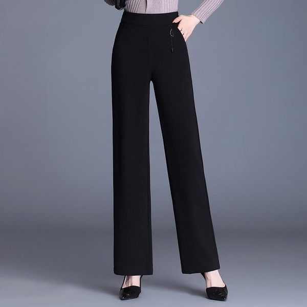women's pants & capris fashion high waist black straight for women elegant chic loose casual office lady suit wide leg trousers mom 827, Black;white
women's pants & capris fashion high waist black straight for women elegant chic loose casual office lady suit wide leg trousers mom 827, Black;white