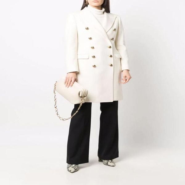 women's wool & blends elegant double breasted woolen coat women autumn winter notched collar white simple imitation cashmere overcoat s, Black
women's wool & blends elegant double breasted woolen coat women autumn winter notched collar white simple imitation cashmere overcoat s, Black