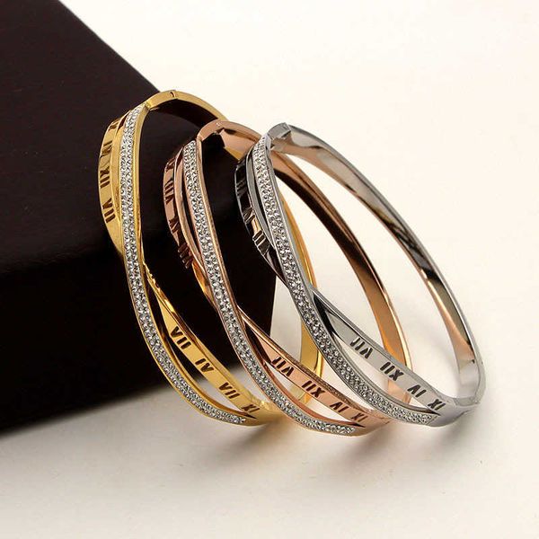 personality trendy bangle bracelets for women roman numeral with cubic zirconia cross line female rose gold bracelet q0717, Black
personality trendy bangle bracelets for women roman numeral with cubic zirconia cross line female rose gold bracelet q0717, Black