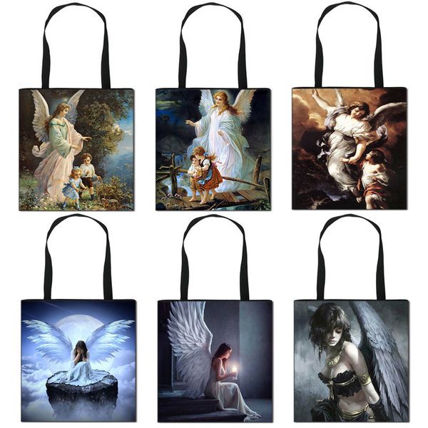 angel watching over the baby casual totes women handbag canvas shoulder for travel ladies large capacity shopping bag
angel watching over the baby casual totes women handbag canvas shoulder for travel ladies large capacity shopping bag