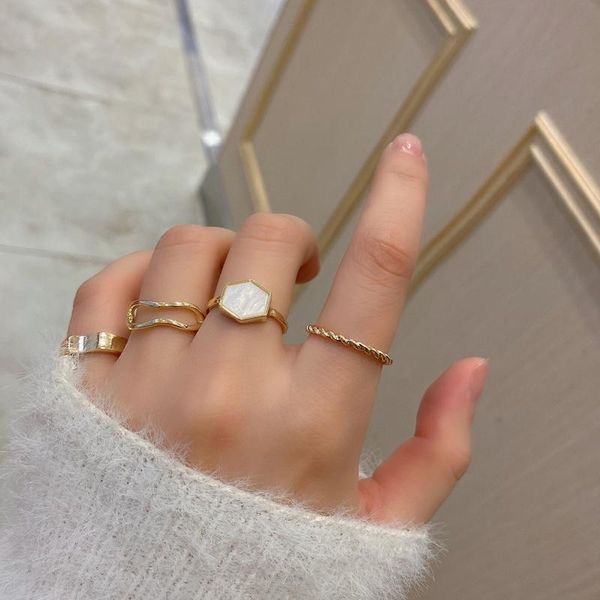 cluster rings bilandi 4pcs/set circular punk 2021 geometric golden plating metal for women girls jewelry party gifts, Golden;silver
cluster rings bilandi 4pcs/set circular punk 2021 geometric golden plating metal for women girls jewelry party gifts, Golden;silver