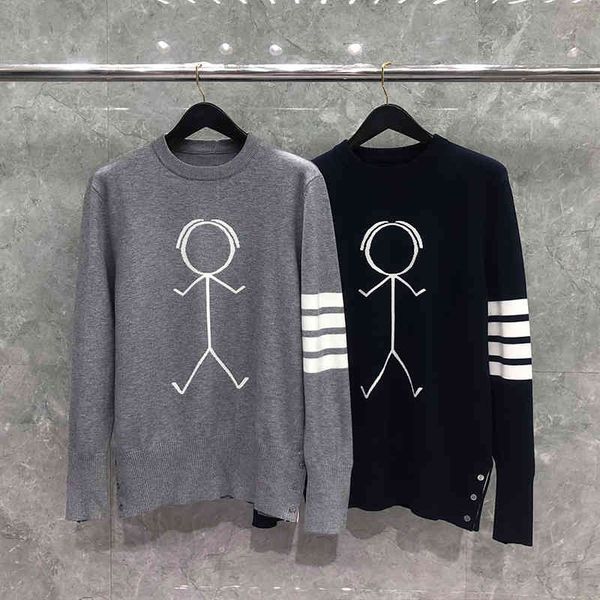 tb thom men's autunm fashion brand coats matchstick men 4-bar stripe knit crew neck pullover slim fit wholale sweater, Black
tb thom men's autunm fashion brand coats matchstick men 4-bar stripe knit crew neck pullover slim fit wholale sweater, Black