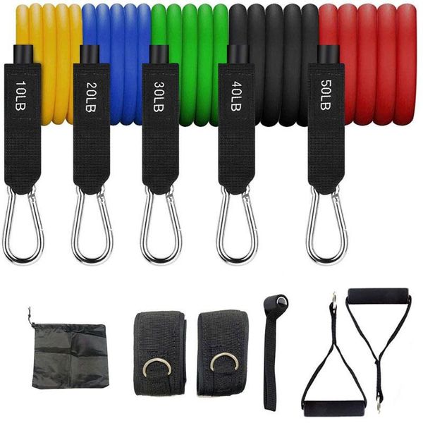 11pcs/set fitness resistance tube band yoga gym stretch pull rope exercise training expander door anchor with handle ankle strap bands
11pcs/set fitness resistance tube band yoga gym stretch pull rope exercise training expander door anchor with handle ankle strap bands